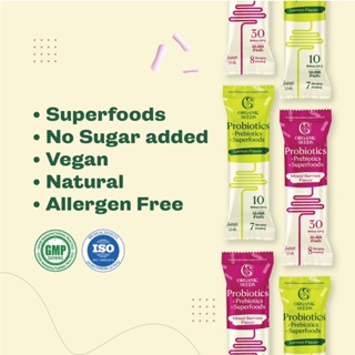 ภาพขนาดย่อของภาพหน้าปกสินค้า3 free 1 Probio 7 รสมะนาว อร่อย (Probiotics + Prebiotics + Superfoods) จากร้าน organic.seeds บน Shopee ภาพที่ 8