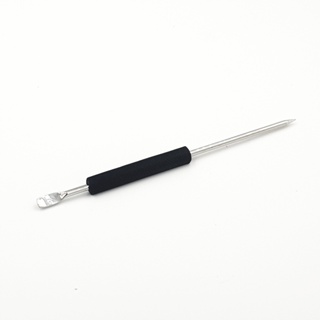 ปากกาวาดลายลาเต้อาร์ตสแตนเลส มียางจับ สีดำ Latte art pen ยาว 13.5 ซม. รหัส 2299