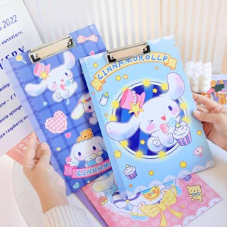 SANRIO คลิปบอร์ด ขนาด A4 ลายการ์ตูน Cinnamoroll น่ารัก เหมาะกับของขวัญ เครื่องเขียนสํานักงาน สําหรับนักเรียน จํานวน 1 ชิ้น