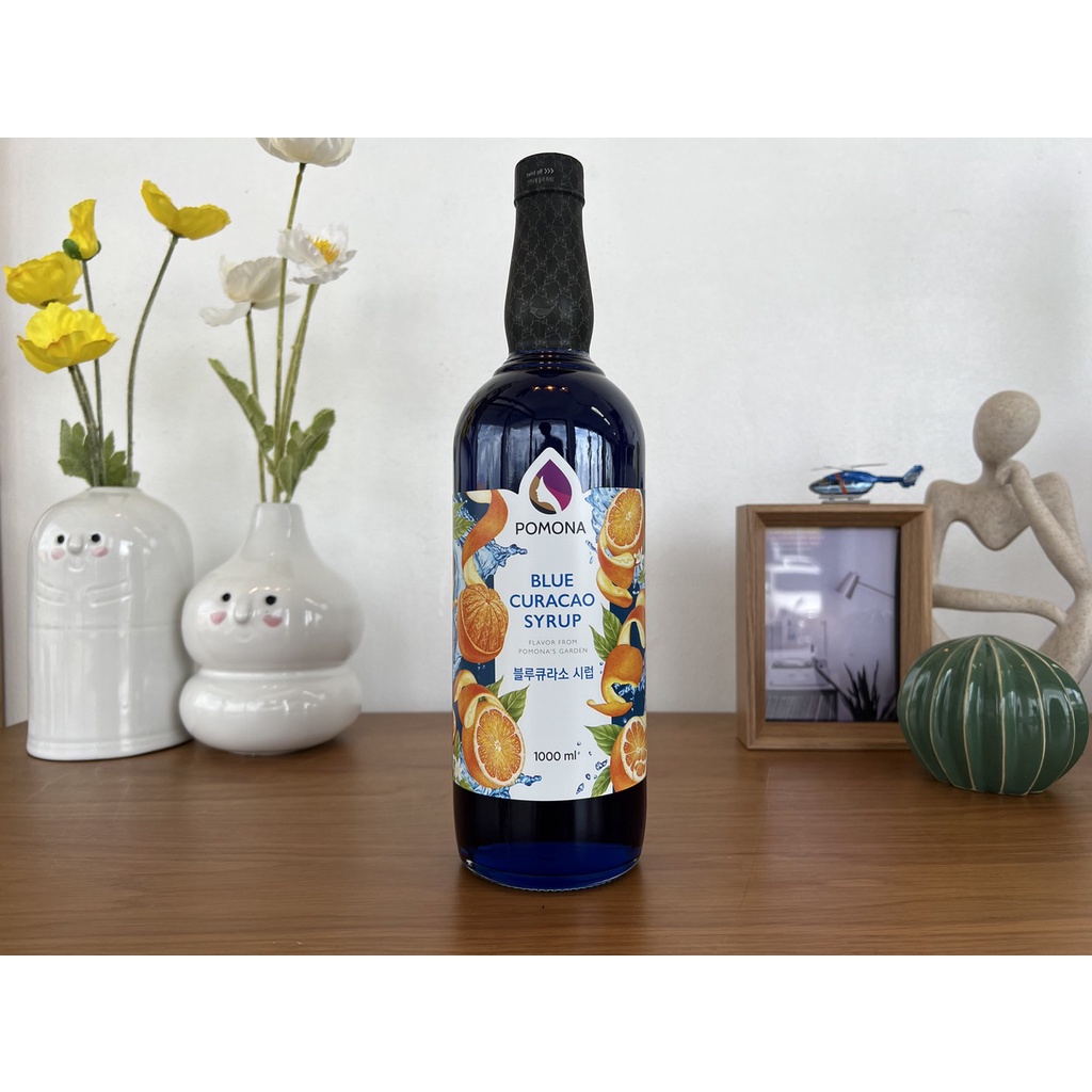 pomona-ไซรัป-บลูคูราโซ่-1000-มล-2386-โพโมนา-blue-curacao-syrup-โพโมน่า