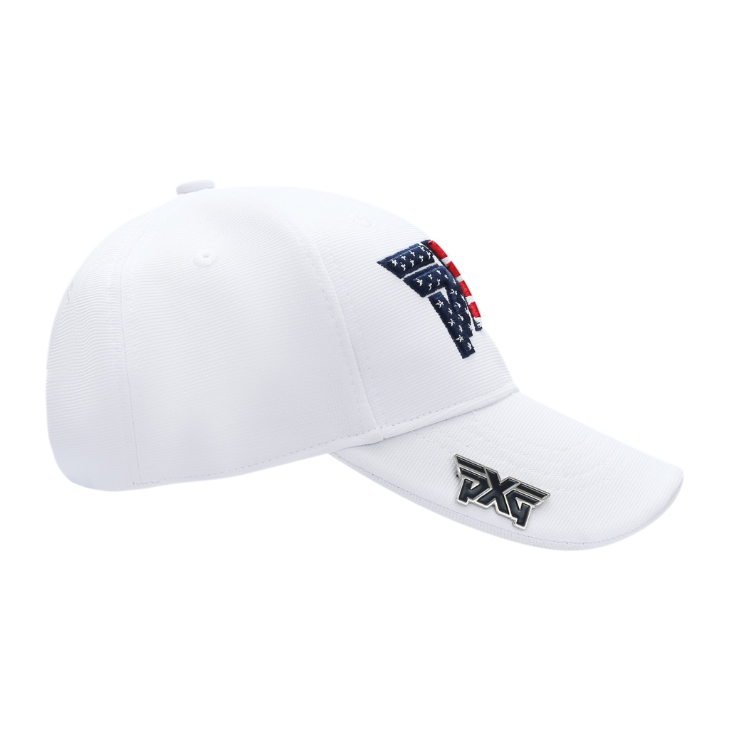 หมวกกอล์ฟเต็มใบ-ลายธงชาติ-usa-บนโลโก้-cbp015-new-golf-cap-usa-flag-pattern-on-logo