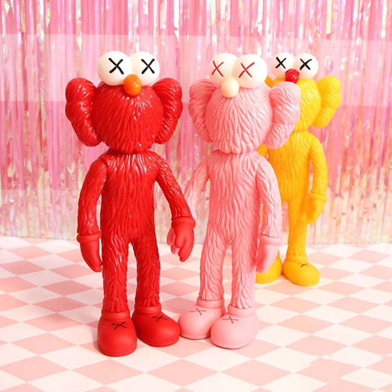 ของเล่นตุ๊กตา-pvc-kaws-exhibition-30-ซม