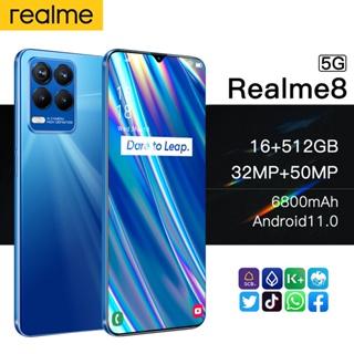 ภาพหน้าปกสินค้าRealme8 Pro โทรศัพท์มือถือ 5G โทรศัพท์ 6.7นิ้ว HD สมาร์ทโฟนจอใหญ่ 16+512G โทรศัพท์ถูกๆ รองรับแอพธนาคาร ที่เกี่ยวข้อง