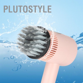 Plutostyle แปรงทําความสะอาดไฟฟ้าไร้สาย 3 เกียร์ พลาสติก อเนกประสงค์ พร้อมด้ามจับขยาย สําหรับห้องครัว