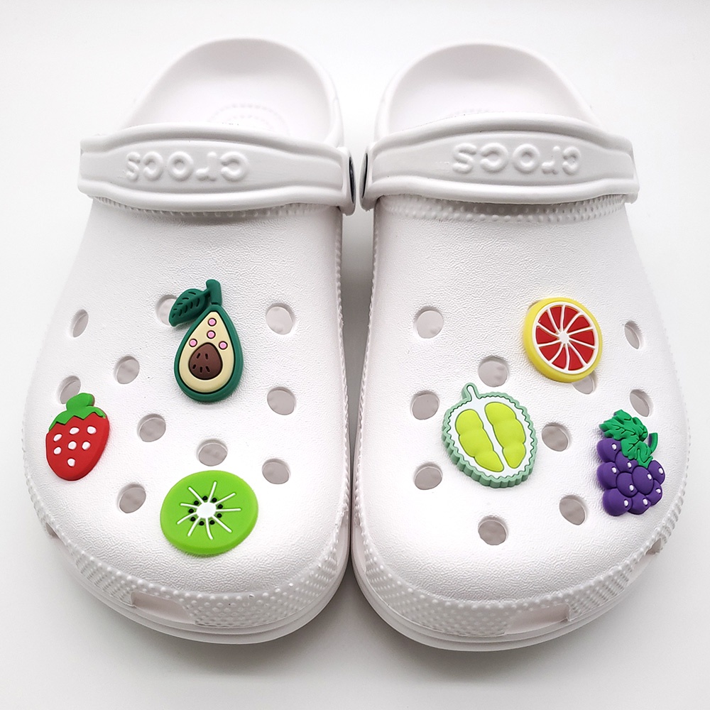 crocs-สายรัดข้อมือ-รูปผลไม้-diy-สําหรับตกแต่งรองเท้า-6-ชิ้น