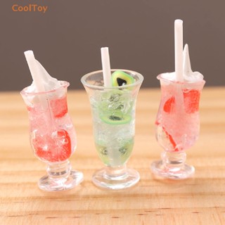 Cooltoy แก้วไอศกรีมอะโวคาโด สตรอเบอร์รี่จิ๋ว 1:12 สําหรับตกแต่งบ้านตุ๊กตา 1 ชิ้น