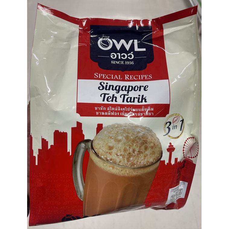 tha-shop-12-ซอง-owl-singapore-teh-tarik-อาวว์-ชาชักสิงคโปร์-ชา-3-อิน-1-ชาชักปรุงสำเร็จ-ชาสำเร็จรูป-ชานมเย็น-ชานมร้อน