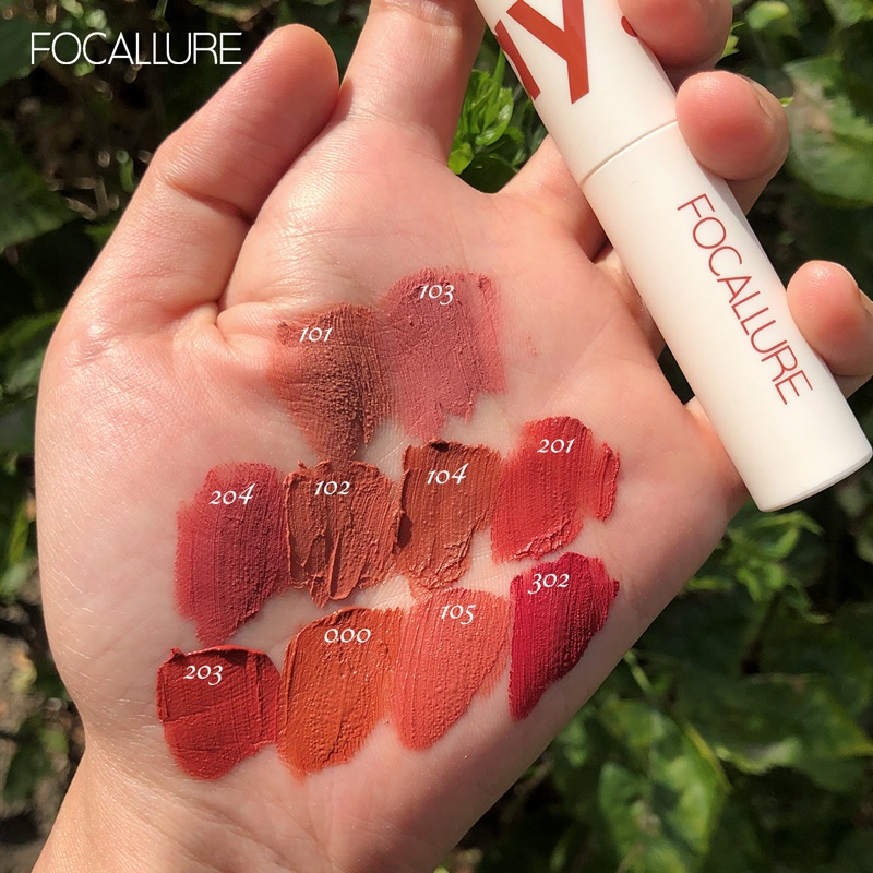 ภาพสินค้าFocallure ลิปสติก เนื้อแมตต์ กํามะหยี่ ติดทน จูบไม่หลุด กันน้ำ จากร้าน focallure.th บน Shopee ภาพที่ 7