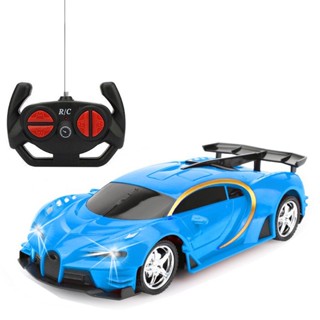 รถบังคับวิทยุ 1:18 Bugatti Blue พร้อมไฟ Led พร้อมรีโมตคอนโทรล