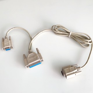 สาย Serial RS232 DB9-Pin Male to สองทาง Female 9-Pin & 25-Pin ยาว 1.5M