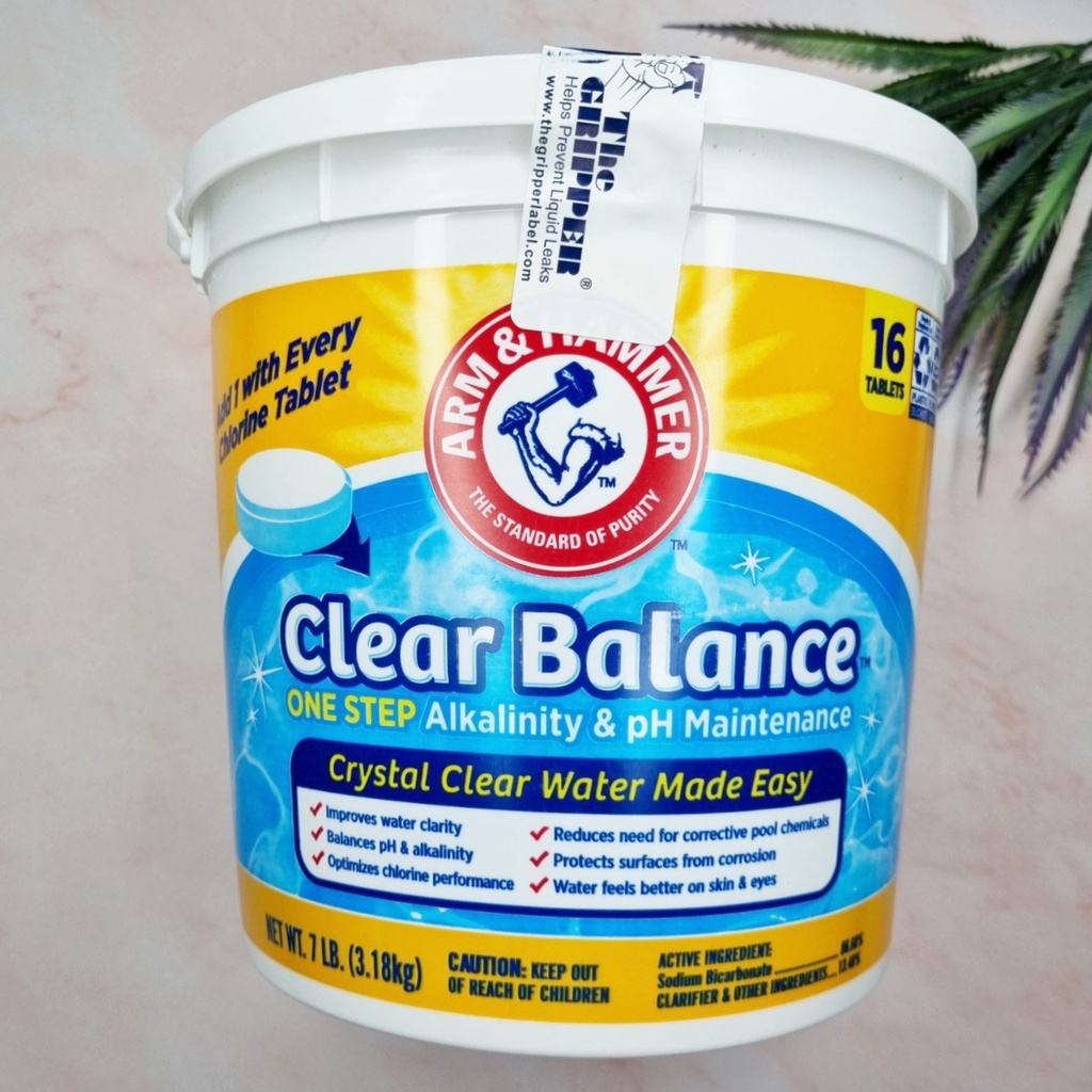 Sale!! ราคาพิเศษ [ARM & HAMMER™] Clear Balance Pool Maintenance 16 Tablets 3.18 kg คลอรีน ปรับ