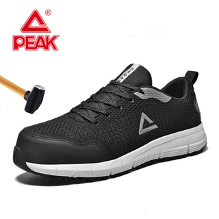 ภาพหน้าปกสินค้าPEAK LR12233 รองเท้าเซฟตี้หุ้มข้อ หัวคอมโพสิท สีดำ Safety Shoes ที่เกี่ยวข้อง