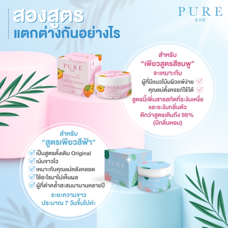 ส่งฟรี-ของแท้-มีบัตรตัวแทน-แพกเกจใหม่ครีมเพียว-เพียวออย-pure-oil-ออยเพียว-oilpure-ลดรอยแตกลาย-รักแร้ขาว-รักแร้หอม