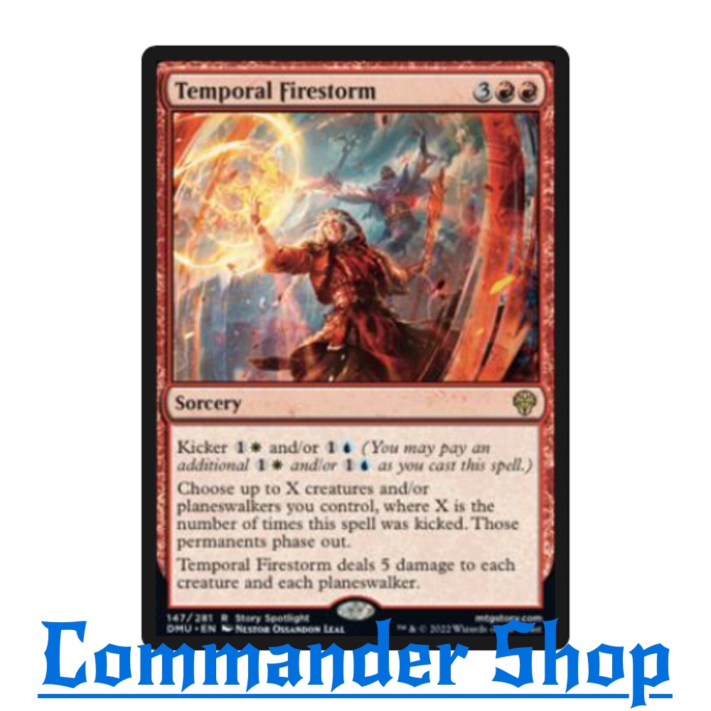 Temporal Firestorm (Sorcery) Red Mv5 การ์ดเกม Magic The Gathering (MTG ...