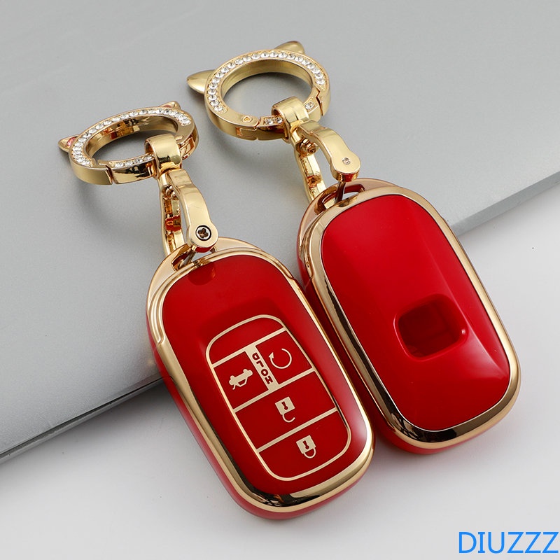 เคสกุญแจรถยนต์-tpu-4-ปุ่ม-อุปกรณ์เสริม-สําหรับ-honda-crv-civic-accord-2021-2022-2023