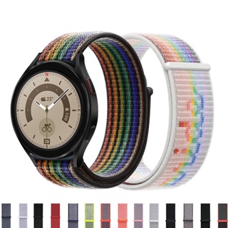 ภาพขนาดย่อของสินค้าสายนาฬิกาข้อมือไนล่อน ไม่มีช่องว่าง สําหรับ Samsung Galaxy Watch 5 44 มม. 40 มม. Watch 4 4Classic 42 46 มม. Galaxy Watch 5 pro 45 มม.