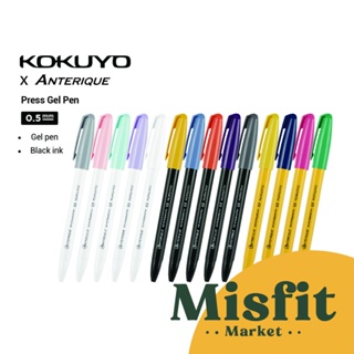 Kokuyo x Anterique ปากกาเจลลูกลื่น 0.5 มม. สีสันสดใส