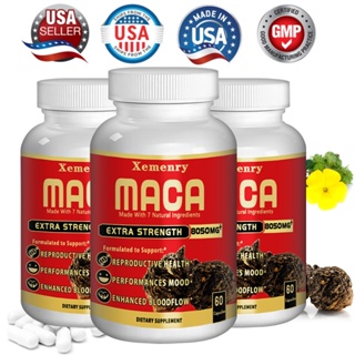 Maca Root Capsules 8050 Mg - Supports Natural Health - Energy - Performance & Mood Supplement - Enhanced Blood Flow