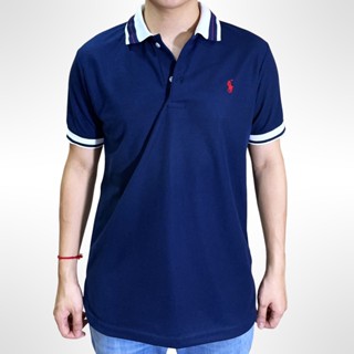 เสื้อคอปกJacquardขลิบปกแขนขลิบปัก POLO ม้าเล็ก ผ้าเนื้อโพลีเอสเตอร์ ผ้าเนื้อดีไม่ร้อน ใส่สบาย ลุคคุณชายหล่อเท่สุดๆ