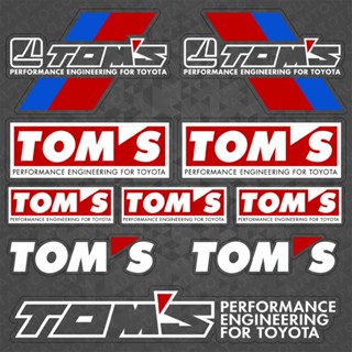 สติกเกอร์ไวนิล ลายโลโก้ TOMS Performance Racing Car Sport สําหรับตกแต่งรถยนต์