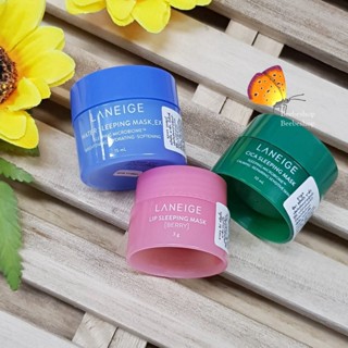 ราคาต่อ 1 ชิ้น Laneige Lip Sleeping Mask 3g &amp; Water Sleeping Mask 15ml &amp; Cica Sleeping Mask 10ml