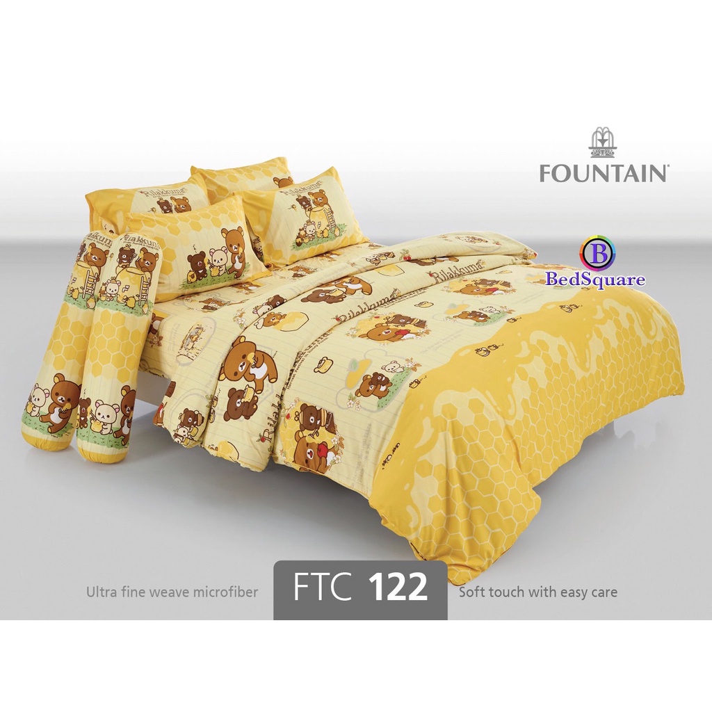 ftc122-ผ้าปูที่นอน-ลาย-kuma-คุมะ-fountain