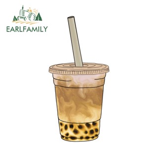 Earlfamily สติกเกอร์ ลายการ์ตูนอนิเมะ ชานม สําหรับติดตกแต่งรถยนต์ แล็ปท็อป กีตาร์ หมวกกันน็อค กระเป๋าเดินทาง ขนาด 13 ซม. x 6.5 ซม.