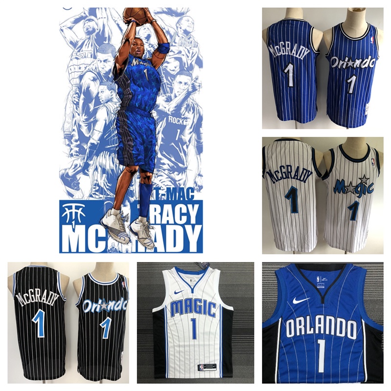 orlando-magic-1-tracy-mcgrady-vest-basketball-jersey-เสื้อบาสเกตบอล-เสื้อกีฬาผู้ชาย