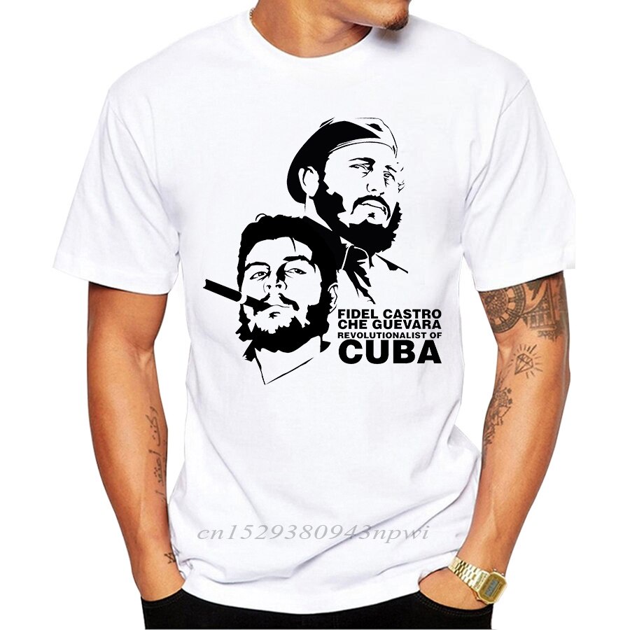 เสื้อ-ยืด-ผู้ชาย-2020-erkek-yeni-moda-che-guevara-ve-fidel-castro-bask-l-k-sa-kollu-t-shirt-rahat-ti-rtler-serin-tasar