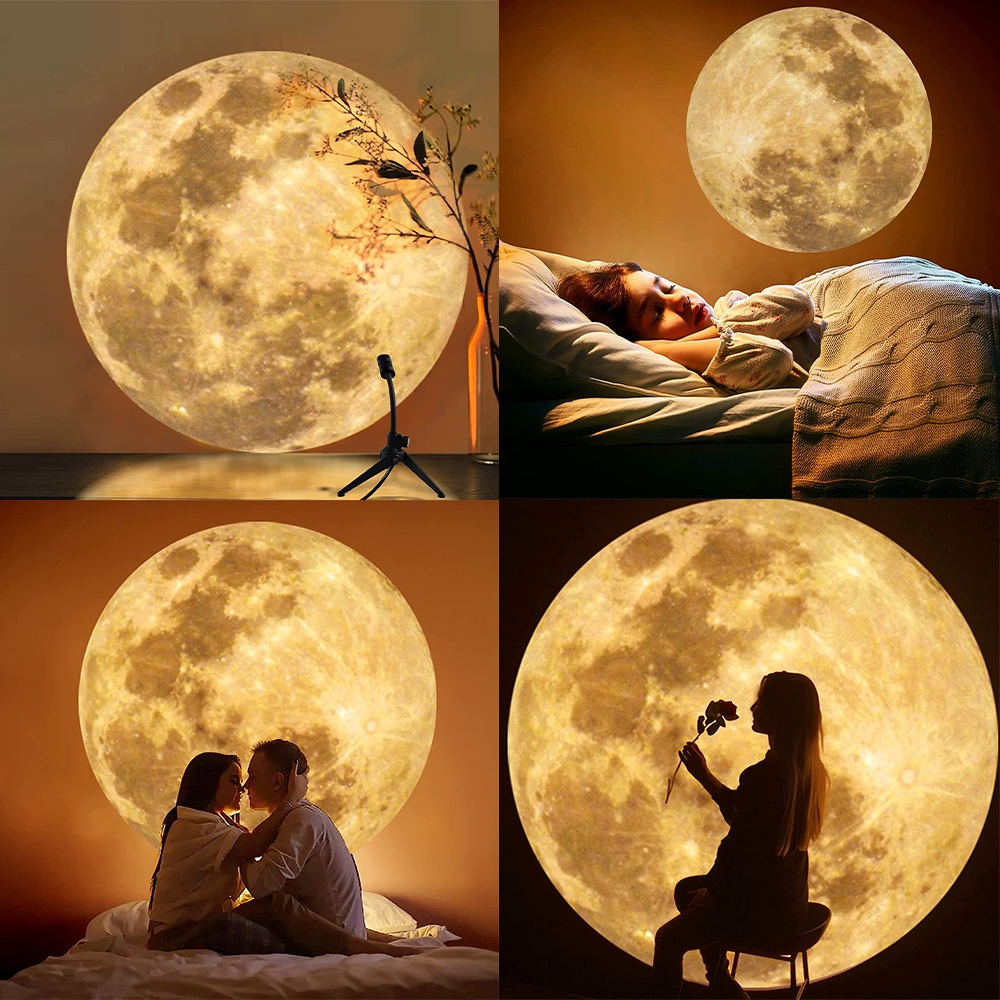 ภาพหน้าปกสินค้าProjector Lamp Romantic Planet Earth Moon Night Light for Children Adults จากร้าน lzdjhyke3.th บน Shopee