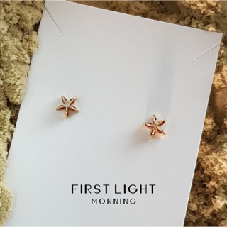 First Light Morning : Starfish Earrings ต่างหูแป้น ต่างหูติดหู ต่างหูน่ารัก ต่างหูแฟชั่น