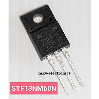 2 Transistors MOSFET N-CH 600V STF13NM60N / 13NM60N - Neufs Sous Emballage - Pour Réparations électroniques