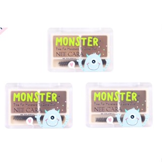 Nee Cara Monster Brow Powder N1968 นีคาร่า ที่เขียนคิ้ว เนื้อฝุ่นเนียนละเอียด มี 2 โทน ในพาเลตเดียว