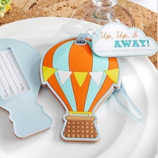 100PCS/lot Hot air balloon baggage card boarding card  Luggage Tag  wedding bridal shower Favor party gifts Free shippin