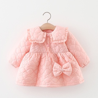 Baby Girl Clothes Winter Coat Cute Lapel Warm Clothing For Kids
