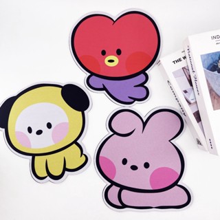 Kpop BANGTAN BOYS การ์ตูน ยาง ใหม่ แผ่นรองเมาส์ TATA COOKY MANG minini การ์ตูนน่ารัก กันลื่น แผ่นรองโต๊ะ คอมพิวเตอร์ เกม แผ่นรองคีย์บอร์ด