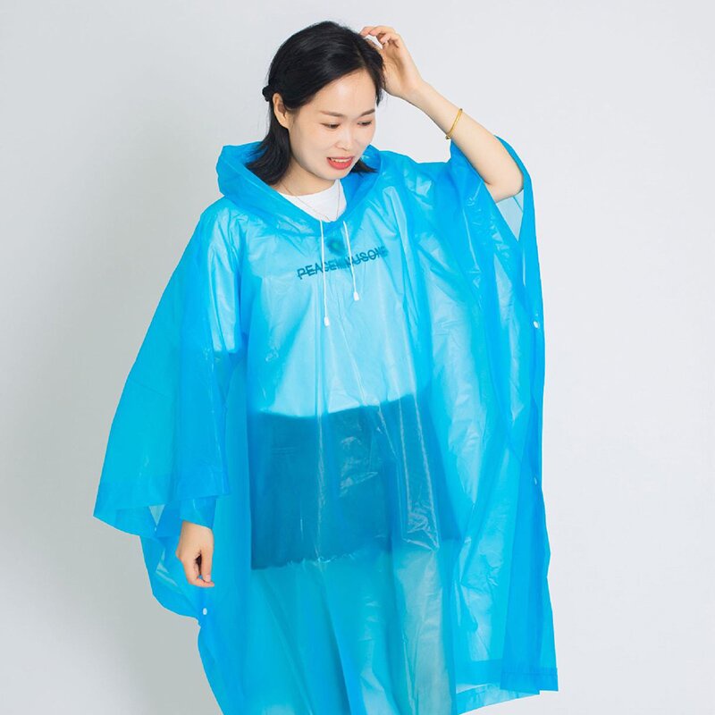 ภาพสินค้าEVA เสื้อกันฝนแฟชั่น สไตล์เกาหลี Rain coats เสื้อกันฝนหญิง-ชาย เพิ่มความหนา ใช้งานได้หลายครั้ง จากร้าน apstore5010 บน Shopee ภาพที่ 6