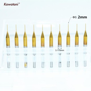 3.175mm*0.2mm-10pcs,Freeshipping CNC solid carbide micro Drill bit,Printed Circuit Board Drill Bit,TiN coated micro dril