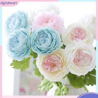 ดอกไม้ ปลอม Peony อุปกรณ์สำหรับตกแต่งบ้าน 1 ชิ้น