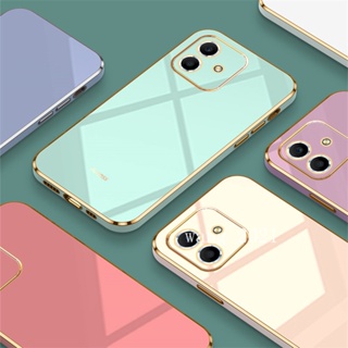 2022 New Phone Case Samsung Galaxy A04 เคส Casing Electroplating Straight Edge Protective Silicone Soft Case Back Cover เคสโทรศัพท