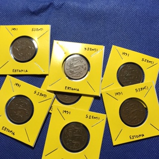 ปี1931 เอสโทเนีย 5 SENTI เหรียญสะสม เหรียญต่างประเทศ เหรียญเก่า หายาก ราคาถูก