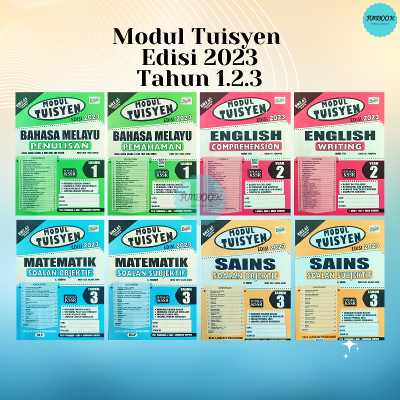 [ Funbook ] Tuisyen Module 2023 Edition 1.2.3 Bush KSSR ( หนังสือฝึก ...