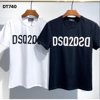 เสื้อยืดสวยๆ 2022 ร้อน DSQUARED2 แฟชั่นคุณภาพสูงพิมพ์ผ้าฝ้ายแขนสั้น Unisex เสื้อยืดคู่ DT740
