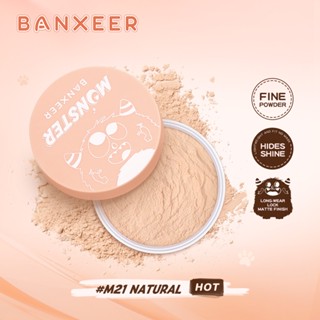 【Limited Stock】BANXEER แป้งฝุ่น Translucent Loose Setting Powder แป้งฝุ่นควบคุมความมัน ติดทนนาน สําหรับแต่งหน้า