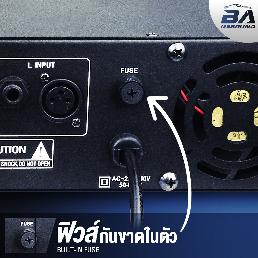 ba-sound-เพาเวอร์แอมป์-หนัก9kg-ขับได้ถึงดอกลำโพง-15-นิ้ว-4ตัว-เพาเวอร์บ้าน-เพาเวอร์pa-แอมป์ขยายใช้ในบ้าน-เครื่องขยาย