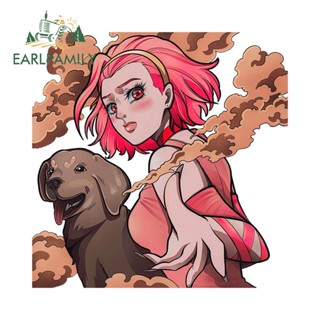 Earlfamily สติกเกอร์ไวนิล ลายการ์ตูนนารูโตะ ป้องกันรอยขีดข่วน สําหรับติดตกแต่งประตูรถยนต์ สเก็ตบอร์ด หน้าต่าง รถจักรยานยนต์ 13 ซม. x 13 ซม.