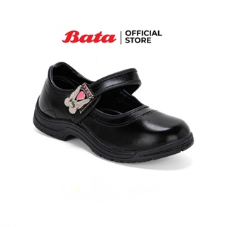 BATA บาจา B-Cute รองเท้านักเรียน ใส่สบาย สวมใส่ง่าย พร้อมเทคโนโลยี Life Material ลดกลิ่นอับชื้น ลายผีเสื้อ สีดำ 3416011