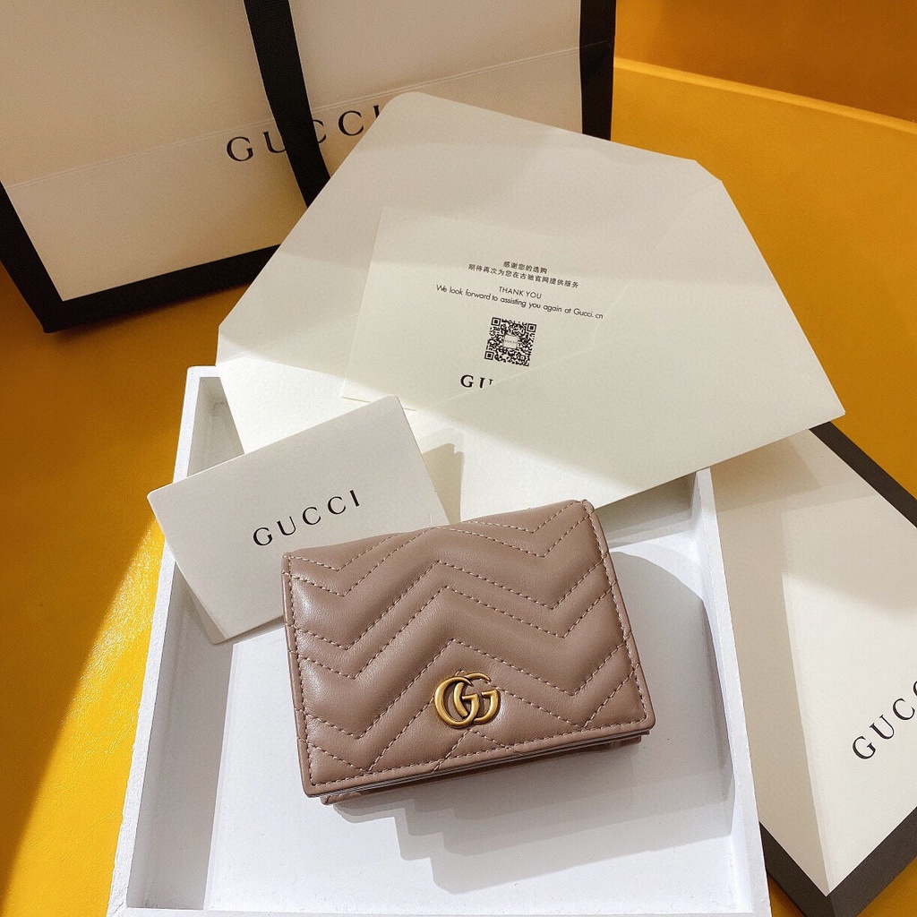 พร้อมส่ง-gucci-marmont-กระเป๋าสตางค์-กระเป๋าเงิน-เหรียญ-หนังแท