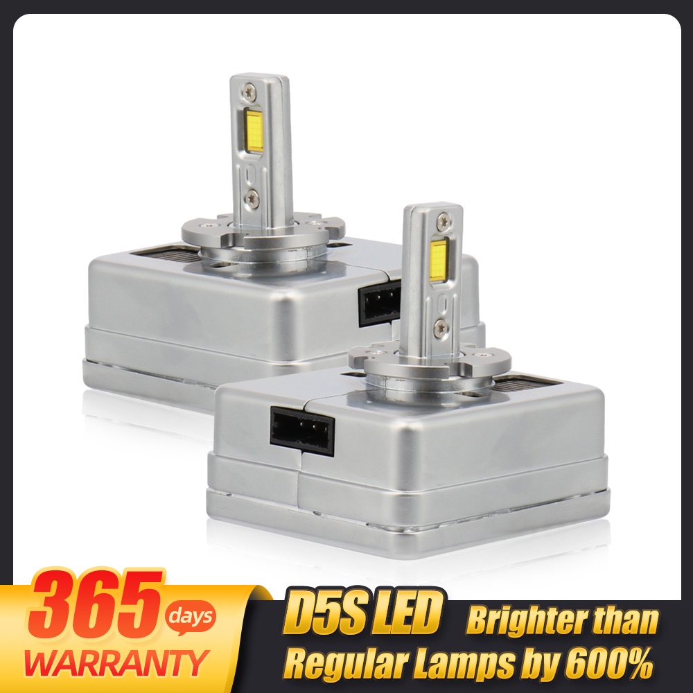 2Pcs D5S LED ไฟหน้ารถหลอดไฟสำหรับ Audi Citroen Ford Hyundai Kia Skoda ...