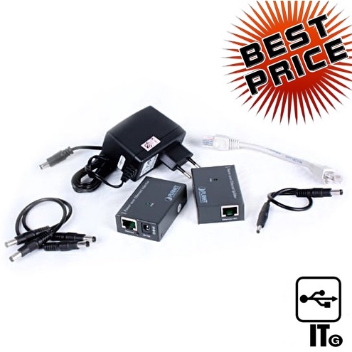 เน็ตเวิร์กสวิตซ์ Power Over Ethernet Adapter 24V PLANET (POE-100SK ...